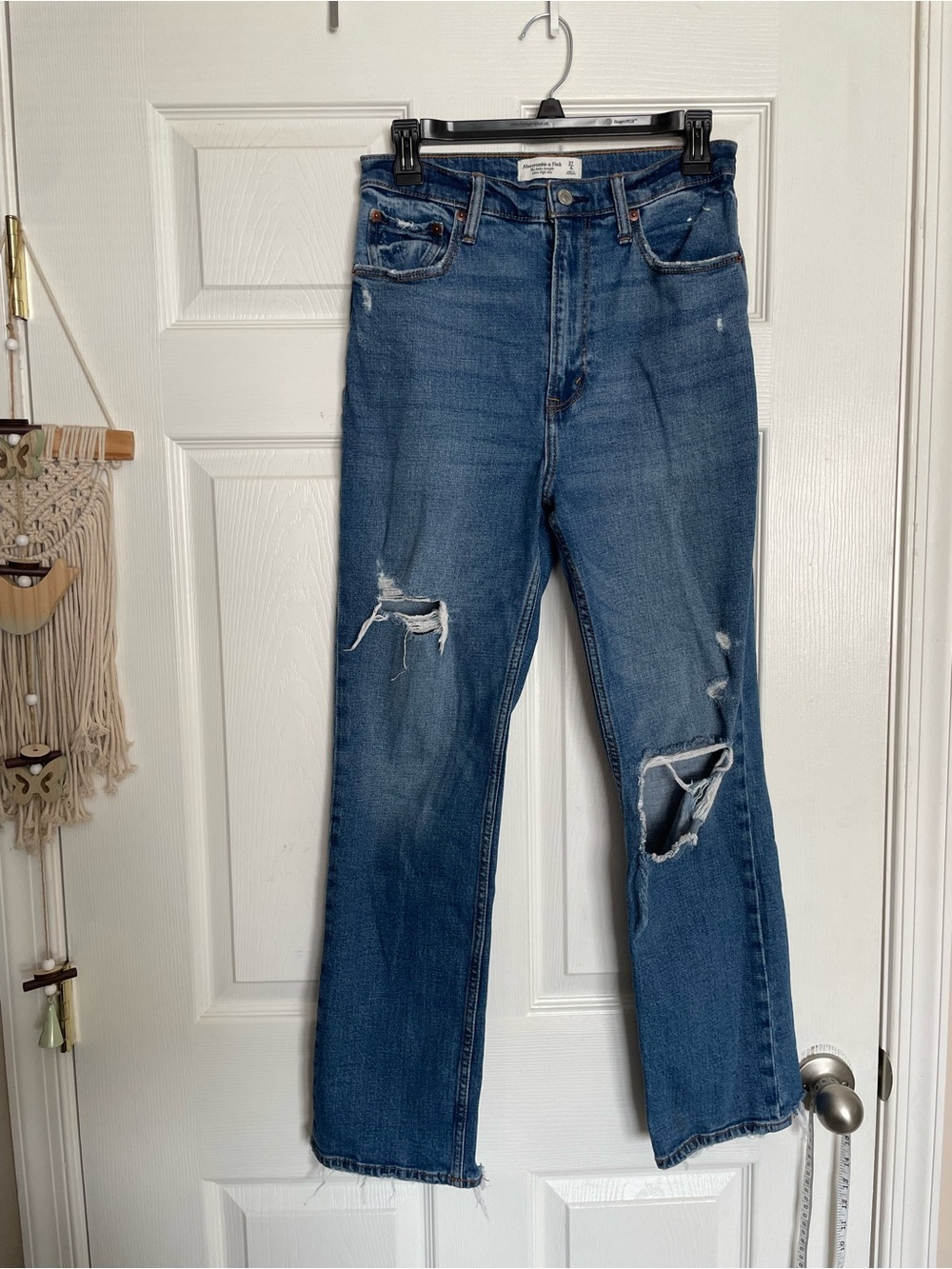 Abercrombie & Fitch Women’s 27/4Long Ankle Straight Ultra High Rise